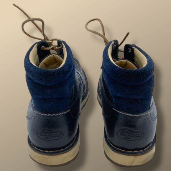 Men's Size 13 SPERRY Dockyard Navy Blue Leather Sport Boots Excellent Condition - Picture 3 of 6